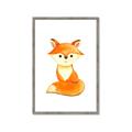Picture of Small Fox _GroupedProduct_Rectangle_Portrait_Mini_ _GroupedProduct_Rectangle_Portrait_Framed_Matted_