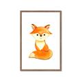 Picture of Small Fox _GroupedProduct_Rectangle_Portrait_Mini_ _GroupedProduct_Rectangle_Portrait_Framed_Matted_