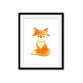 Picture of Small Fox _GroupedProduct_Rectangle_Portrait_Mini_ _GroupedProduct_Rectangle_Portrait_Framed_Matted_