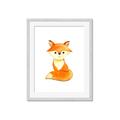 Picture of Small Fox _GroupedProduct_Rectangle_Portrait_Mini_ _GroupedProduct_Rectangle_Portrait_Framed_Matted_