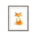 Picture of Small Fox _GroupedProduct_Rectangle_Portrait_Mini_ _GroupedProduct_Rectangle_Portrait_Framed_Matted_