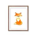 Picture of Small Fox _GroupedProduct_Rectangle_Portrait_Mini_ _GroupedProduct_Rectangle_Portrait_Framed_Matted_