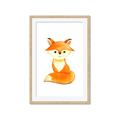 Picture of Small Fox _GroupedProduct_Rectangle_Portrait_Mini_ _GroupedProduct_Rectangle_Portrait_Framed_Matted_