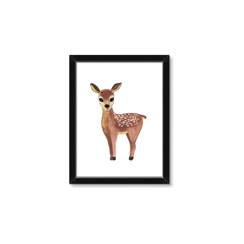 Picture of Small Deer _GroupedProduct_Rectangle_Portrait_Mini_ _GroupedProduct_Rectangle_Portrait_Framed_Matted_