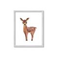 Picture of Small Deer _GroupedProduct_Rectangle_Portrait_Mini_ _GroupedProduct_Rectangle_Portrait_Framed_Matted_