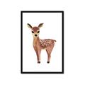 Picture of Small Deer _GroupedProduct_Rectangle_Portrait_Mini_ _GroupedProduct_Rectangle_Portrait_Framed_Matted_