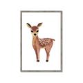 Picture of Small Deer _GroupedProduct_Rectangle_Portrait_Mini_ _GroupedProduct_Rectangle_Portrait_Framed_Matted_