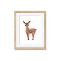 Picture of Small Deer _GroupedProduct_Rectangle_Portrait_Mini_ _GroupedProduct_Rectangle_Portrait_Framed_Matted_