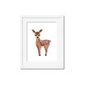 Picture of Small Deer _GroupedProduct_Rectangle_Portrait_Mini_ _GroupedProduct_Rectangle_Portrait_Framed_Matted_