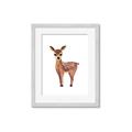 Picture of Small Deer _GroupedProduct_Rectangle_Portrait_Mini_ _GroupedProduct_Rectangle_Portrait_Framed_Matted_