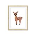 Picture of Small Deer _GroupedProduct_Rectangle_Portrait_Mini_ _GroupedProduct_Rectangle_Portrait_Framed_Matted_