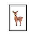Picture of Small Deer _GroupedProduct_Rectangle_Portrait_Mini_ _GroupedProduct_Rectangle_Portrait_Framed_Matted_