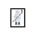 Picture of Hockey Polar Bear _GroupedProduct_Rectangle_Portrait_Mini_ _GroupedProduct_Rectangle_Portrait_Framed_Matted_
