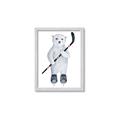 Picture of Hockey Polar Bear _GroupedProduct_Rectangle_Portrait_Mini_ _GroupedProduct_Rectangle_Portrait_Framed_Matted_