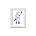 Picture of Hockey Polar Bear _GroupedProduct_Rectangle_Portrait_Mini_ _GroupedProduct_Rectangle_Portrait_Framed_Matted_