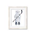 Picture of Hockey Polar Bear _GroupedProduct_Rectangle_Portrait_Mini_ _GroupedProduct_Rectangle_Portrait_Framed_Matted_