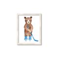 Picture of Hockey Bear _GroupedProduct_Rectangle_Portrait_Mini_ _GroupedProduct_Rectangle_Portrait_Framed_Matted_
