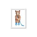Picture of Hockey Bear _GroupedProduct_Rectangle_Portrait_Mini_ _GroupedProduct_Rectangle_Portrait_Framed_Matted_