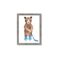 Picture of Hockey Bear _GroupedProduct_Rectangle_Portrait_Mini_ _GroupedProduct_Rectangle_Portrait_Framed_Matted_