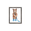 Picture of Hockey Bear _GroupedProduct_Rectangle_Portrait_Mini_ _GroupedProduct_Rectangle_Portrait_Framed_Matted_