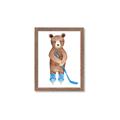 Picture of Hockey Bear _GroupedProduct_Rectangle_Portrait_Mini_ _GroupedProduct_Rectangle_Portrait_Framed_Matted_