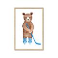 Picture of Hockey Bear _GroupedProduct_Rectangle_Portrait_Mini_ _GroupedProduct_Rectangle_Portrait_Framed_Matted_