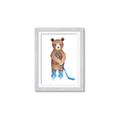 Picture of Hockey Bear _GroupedProduct_Rectangle_Portrait_Mini_ _GroupedProduct_Rectangle_Portrait_Framed_Matted_