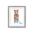 Picture of Hockey Bear _GroupedProduct_Rectangle_Portrait_Mini_ _GroupedProduct_Rectangle_Portrait_Framed_Matted_