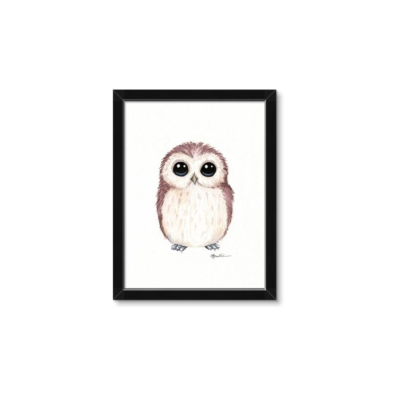 Picture of Baby Farm Owl _GroupedProduct_Rectangle_Portrait_Mini_ _GroupedProduct_Rectangle_Portrait_Framed_Matted_