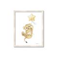 Picture of Floating Baby lion cub _GroupedProduct_Rectangle_Portrait_Mini_ _GroupedProduct_Rectangle_Portrait_Framed_Matted_