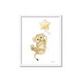 Picture of Floating Baby lion cub _GroupedProduct_Rectangle_Portrait_Mini_ _GroupedProduct_Rectangle_Portrait_Framed_Matted_
