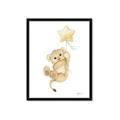 Picture of Floating Baby lion cub _GroupedProduct_Rectangle_Portrait_Mini_ _GroupedProduct_Rectangle_Portrait_Framed_Matted_