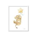 Picture of Floating Baby lion cub _GroupedProduct_Rectangle_Portrait_Mini_ _GroupedProduct_Rectangle_Portrait_Framed_Matted_