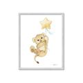 Picture of Floating Baby lion cub _GroupedProduct_Rectangle_Portrait_Mini_ _GroupedProduct_Rectangle_Portrait_Framed_Matted_