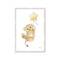 Picture of Floating Baby lion cub _GroupedProduct_Rectangle_Portrait_Mini_ _GroupedProduct_Rectangle_Portrait_Framed_Matted_