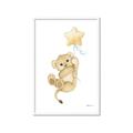 Picture of Floating Baby lion cub _GroupedProduct_Rectangle_Portrait_Mini_ _GroupedProduct_Rectangle_Portrait_Framed_Matted_
