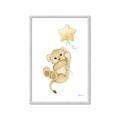 Picture of Floating Baby lion cub _GroupedProduct_Rectangle_Portrait_Mini_ _GroupedProduct_Rectangle_Portrait_Framed_Matted_