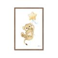 Picture of Floating Baby lion cub _GroupedProduct_Rectangle_Portrait_Mini_ _GroupedProduct_Rectangle_Portrait_Framed_Matted_
