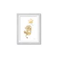 Picture of Floating Baby lion cub _GroupedProduct_Rectangle_Portrait_Mini_ _GroupedProduct_Rectangle_Portrait_Framed_Matted_