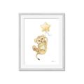 Picture of Floating Baby lion cub _GroupedProduct_Rectangle_Portrait_Mini_ _GroupedProduct_Rectangle_Portrait_Framed_Matted_