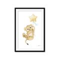 Picture of Floating Baby lion cub _GroupedProduct_Rectangle_Portrait_Mini_ _GroupedProduct_Rectangle_Portrait_Framed_Matted_
