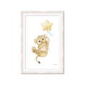 Picture of Floating Baby lion cub _GroupedProduct_Rectangle_Portrait_Mini_ _GroupedProduct_Rectangle_Portrait_Framed_Matted_