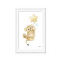 Picture of Floating Baby lion cub _GroupedProduct_Rectangle_Portrait_Mini_ _GroupedProduct_Rectangle_Portrait_Framed_Matted_