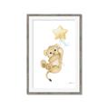Picture of Floating Baby lion cub _GroupedProduct_Rectangle_Portrait_Mini_ _GroupedProduct_Rectangle_Portrait_Framed_Matted_