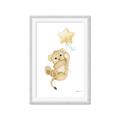 Picture of Floating Baby lion cub _GroupedProduct_Rectangle_Portrait_Mini_ _GroupedProduct_Rectangle_Portrait_Framed_Matted_