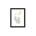 Picture of Floating baby elephant _GroupedProduct_Rectangle_Portrait_Mini_ _GroupedProduct_Rectangle_Portrait_Framed_Matted_