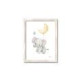 Picture of Floating baby elephant _GroupedProduct_Rectangle_Portrait_Mini_ _GroupedProduct_Rectangle_Portrait_Framed_Matted_