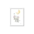 Picture of Floating baby elephant _GroupedProduct_Rectangle_Portrait_Mini_ _GroupedProduct_Rectangle_Portrait_Framed_Matted_