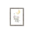 Picture of Floating baby elephant _GroupedProduct_Rectangle_Portrait_Mini_ _GroupedProduct_Rectangle_Portrait_Framed_Matted_