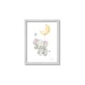 Picture of Floating baby elephant _GroupedProduct_Rectangle_Portrait_Mini_ _GroupedProduct_Rectangle_Portrait_Framed_Matted_